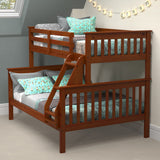 Twin/Full Mission Bunk Bed Light Espresso
