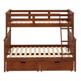 Twin/Full Mission Bunk Bed Light Espresso