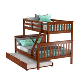 Twin/Full Mission Bunk Bed Light Espresso