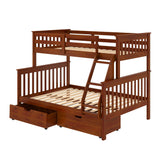 Twin/Full Mission Bunk Bed Light Espresso