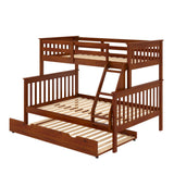 Twin/Full Mission Bunk Bed Light Espresso