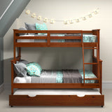 Twin/Full Mission Bunk Bed Light Espresso