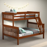Twin/Full Mission Bunk Bed Light Espresso