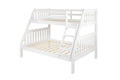 Twin/Full Mission Bunk Bed White