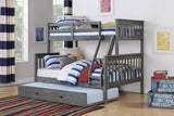 Twin/Full Mission Bunkbed Brushed Grey