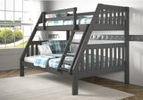 Twin/Full Mission Bunkbed Dark Grey