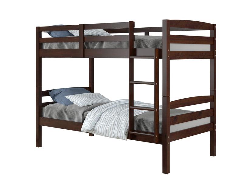 Twin/Twin Bunk Bed Cappuccino
