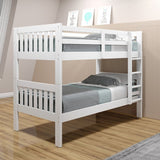 Twin/Twin Mission Bunk Bed White