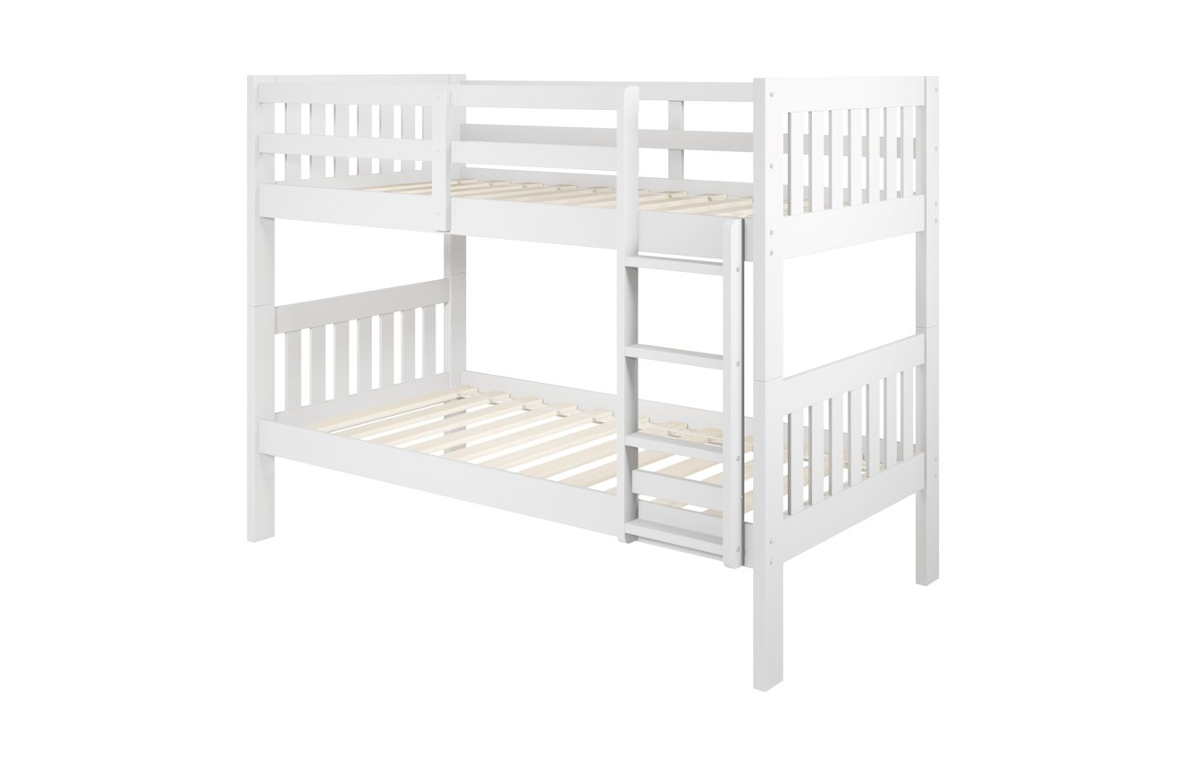 Twin/Twin Mission Bunk Bed White