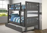 Twin/Twin Mission Bunkbed Dark Grey