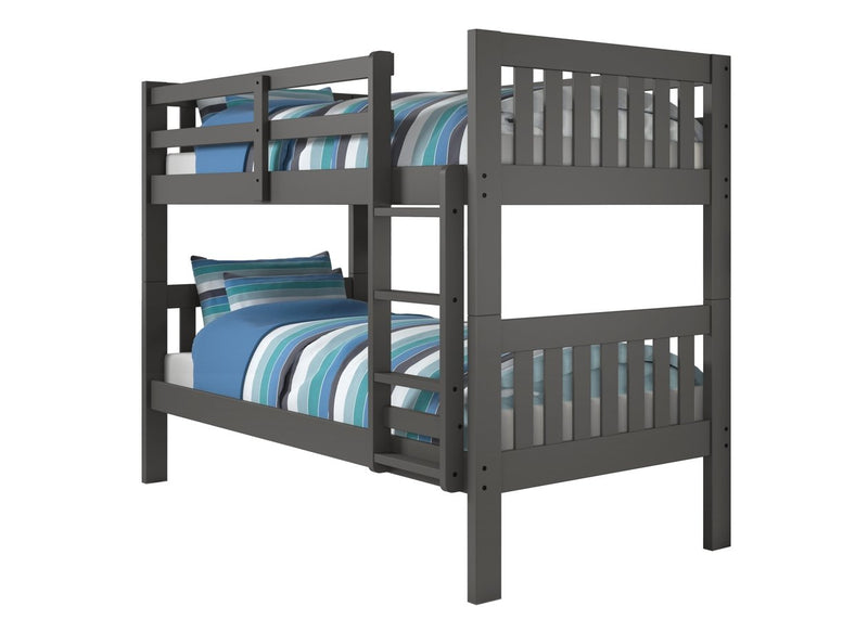 Twin/Twin Mission Bunkbed Dark Grey