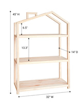 Aidan Wooden House Shelf