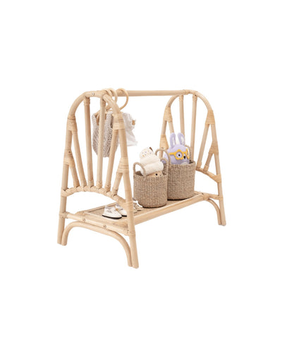 Kiara Mini Rattan Clothing Rack