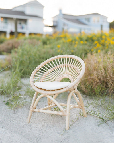 Rainbow Rattan Kids Chair - Natural