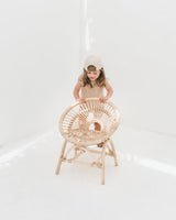 Rainbow Rattan Kids Chair - Natural