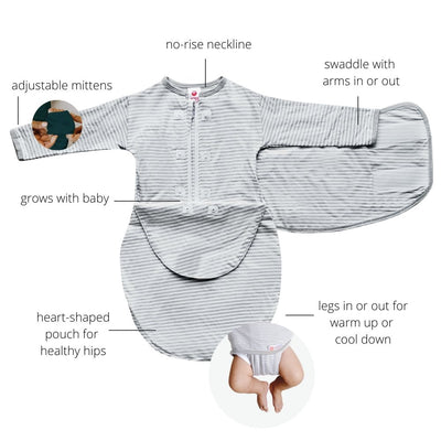 Stage 1: Long Sleeve Swaddle Sack by embé®