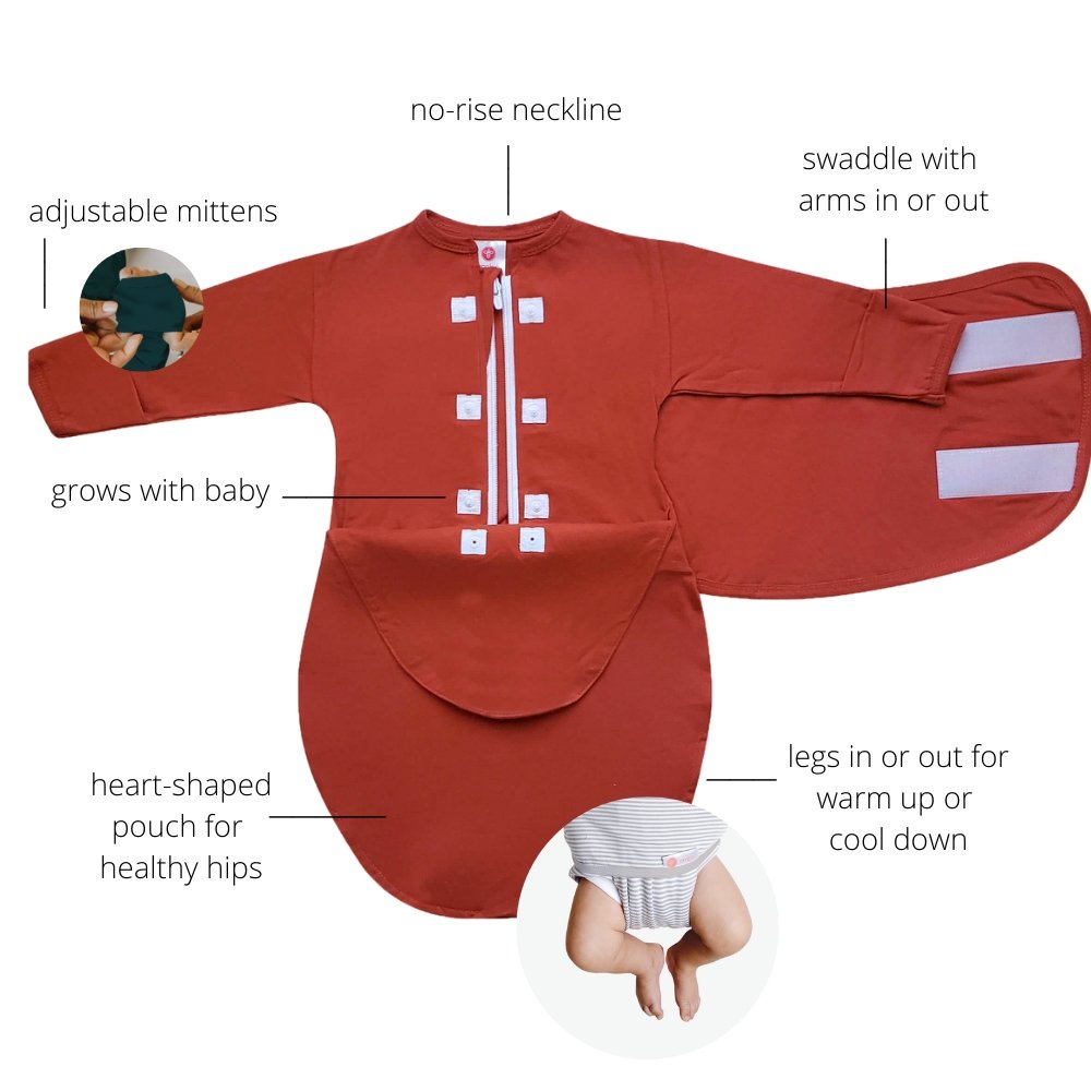 Stage 1: Long Sleeve Swaddle Sack by embé®