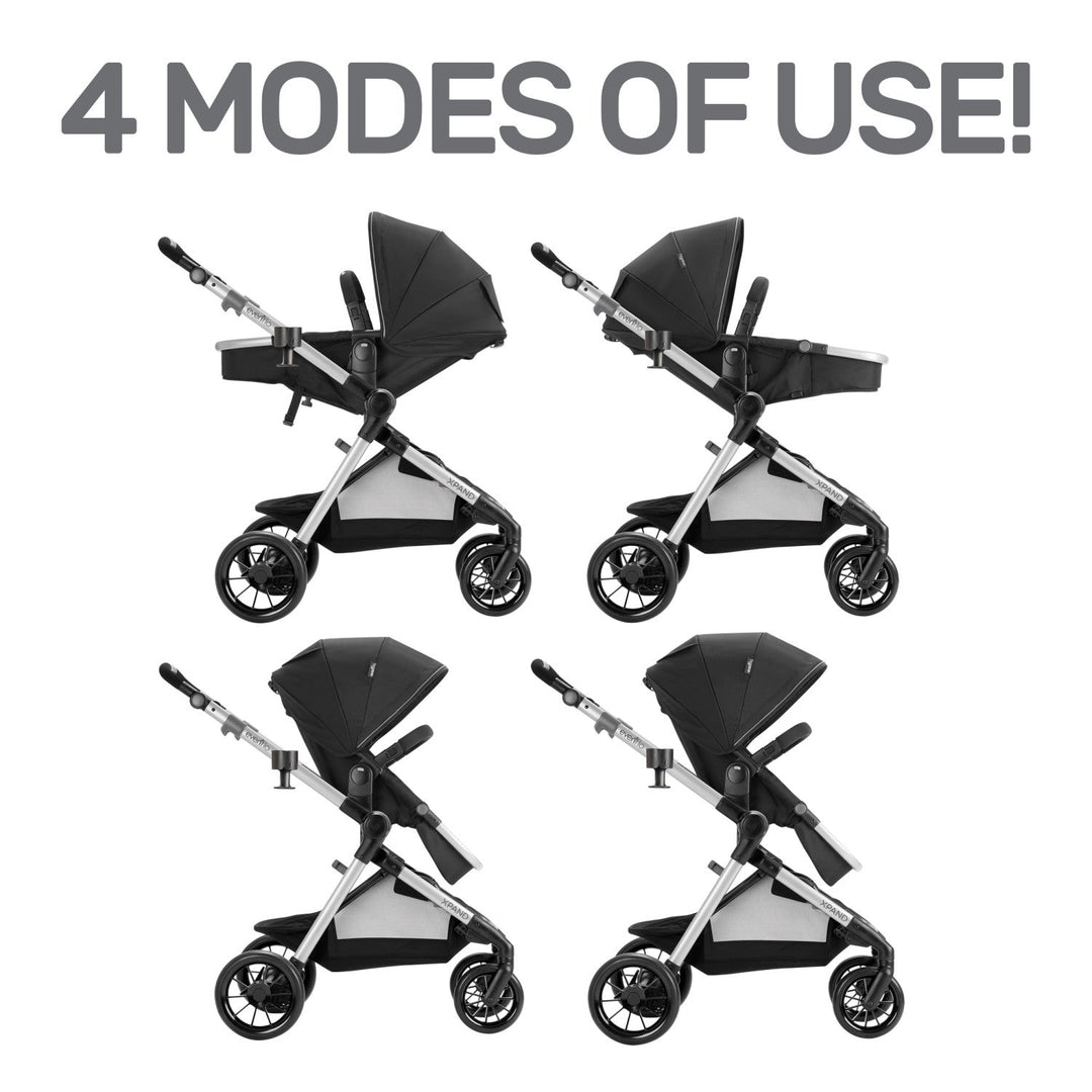 Evenflo Pivot Xpand Modular Stroller Stallion Monkey Bunks