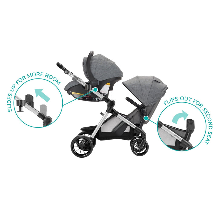 Evenflo pivot xpand for twins best sale