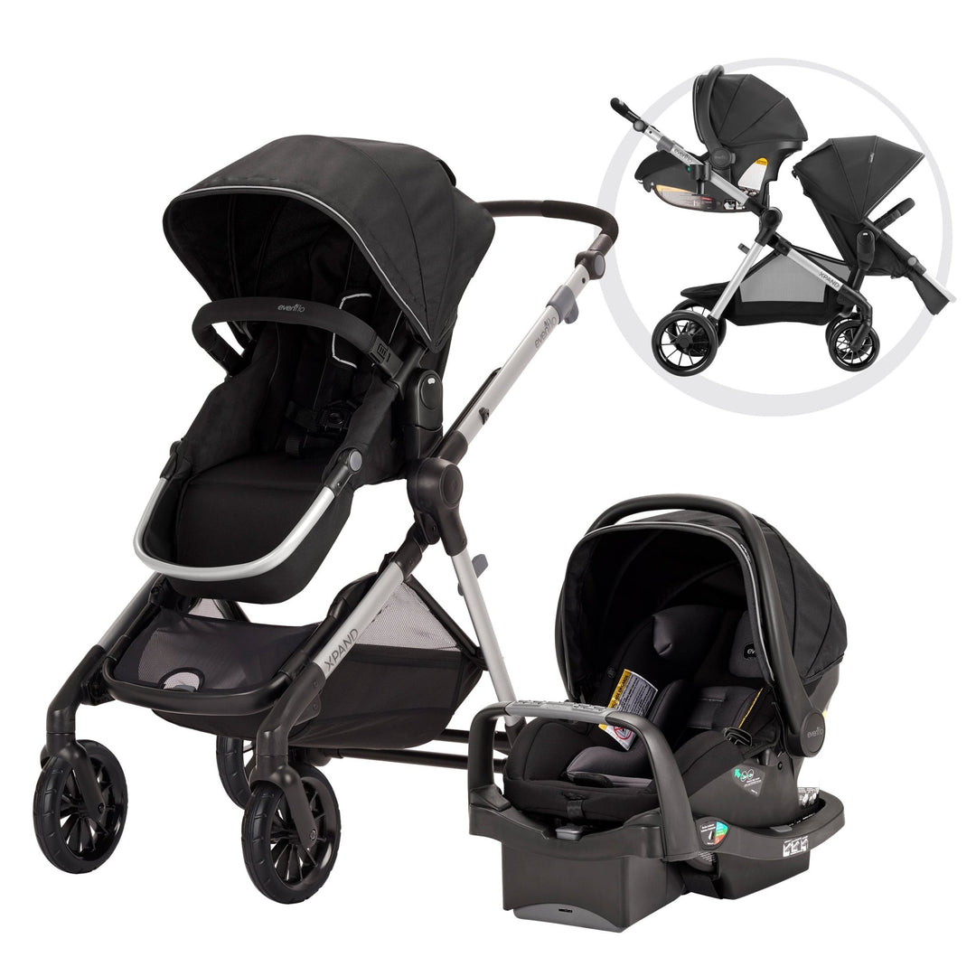 Evenflo cheapest sibby travel system with litemax car seat