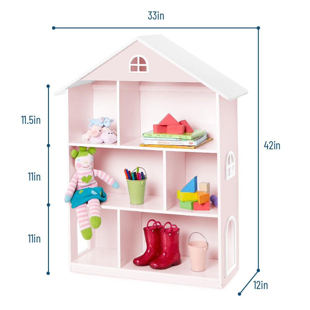 Dollhouse Bookcase - Pink