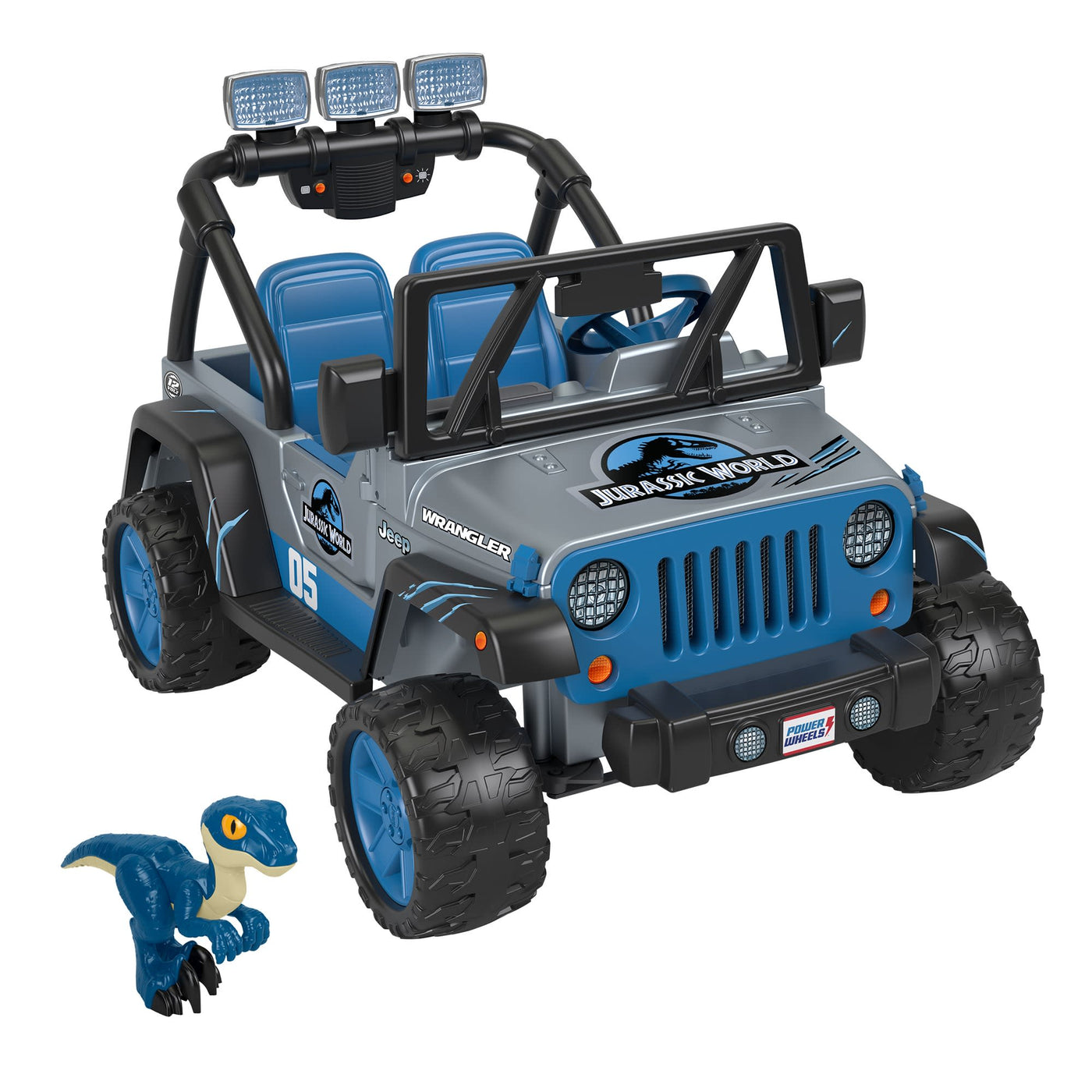 Power Wheels Jurassic World Dino Damage Jeep Wrangler