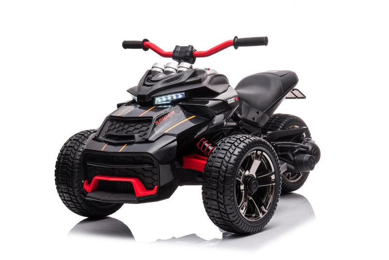 Kids 3 Wheel 2 Seater 12V Ride on Motorcycle Trike With Upgraded Battery