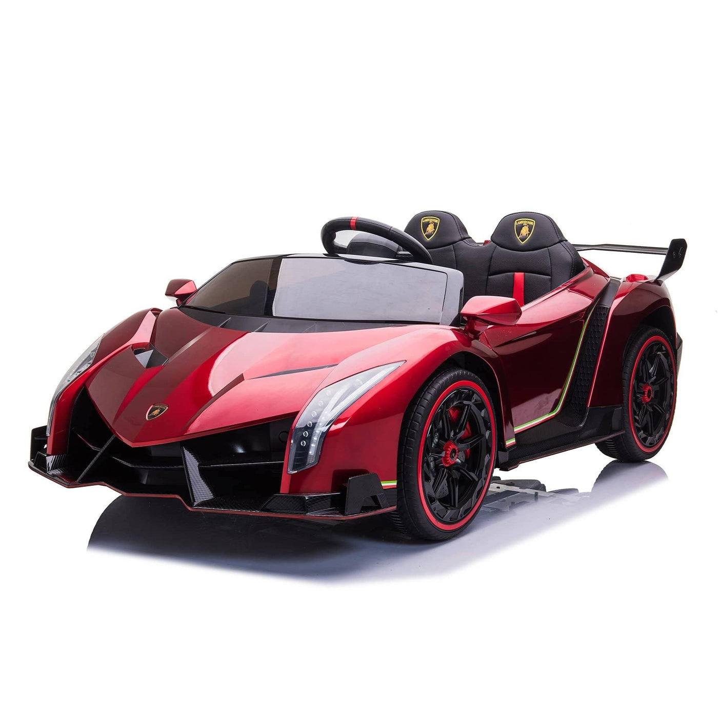 24V 4x4 Lamborghini Veneno 2 Seater Ride on with Parental Remote Control for 3-8 Years - Dti Direct USA