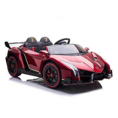 24V 4x4 Lamborghini Veneno 2 Seater Ride on with Parental Remote Control for 3-8 Years - Dti Direct USA