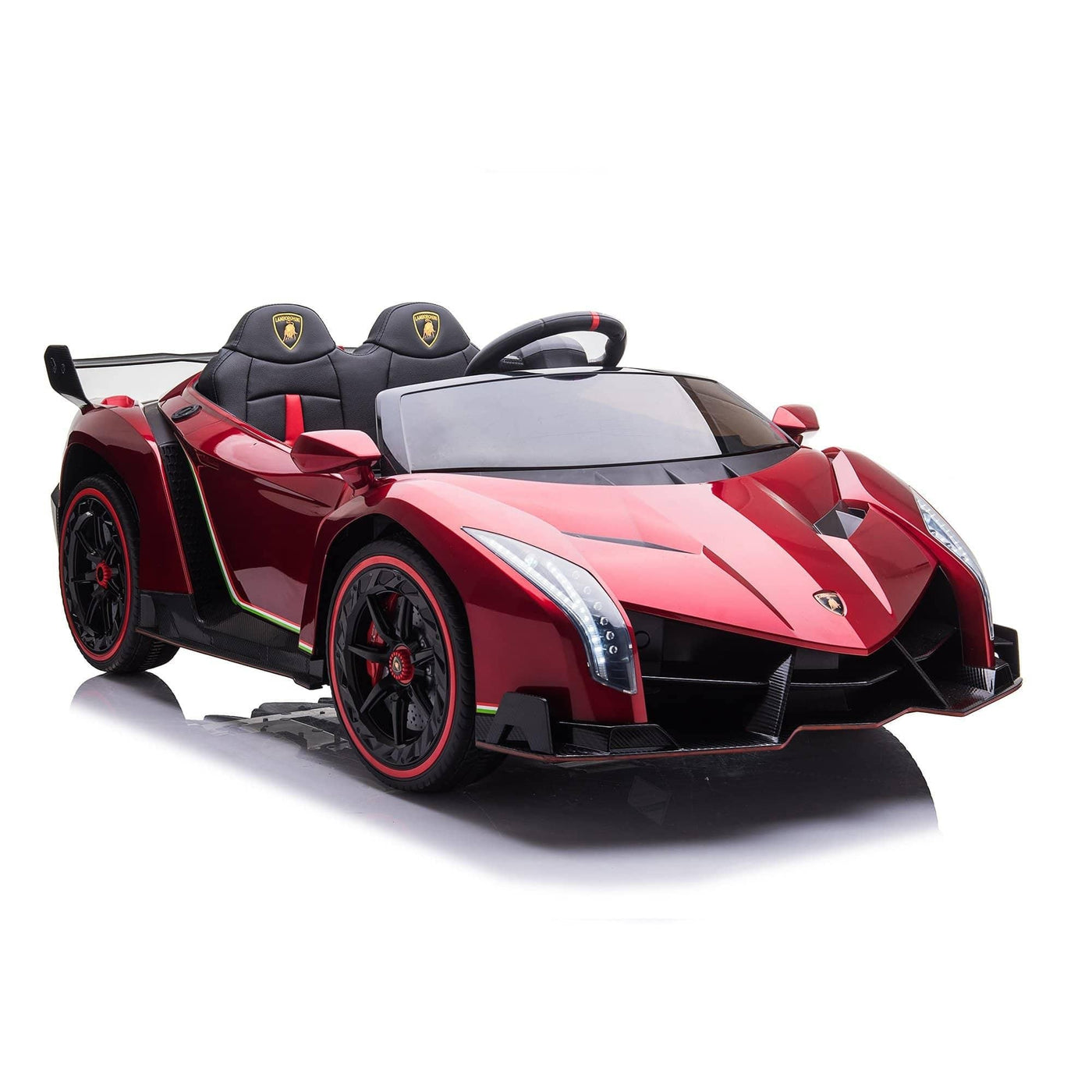 24v ride on 4x4 red lamborghini ride on car 24v 2 seater with Parental Remote Control for 3-8 Years - Dti Direct USA