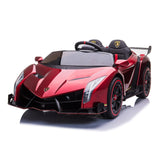 24v ride on 4x4 red lamborghini ride on car 24v 2 seater with Parental Remote Control for 3-8 Years - Dti Direct USA