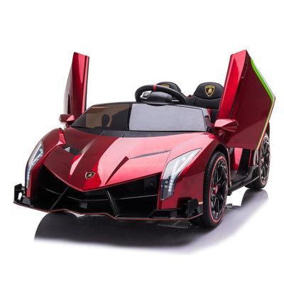 24V 4x4 Lamborghini Veneno 2 Seater Ride on with Parental Remote Control for 3-8 Years - Dti Direct USA