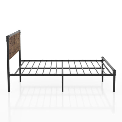 Furniture of America Budenholz Platform Queen Bed #color_Dark Brown)