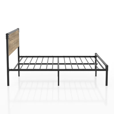 Furniture of America Budenholz Platform Queen Bed #color_Light Gray)