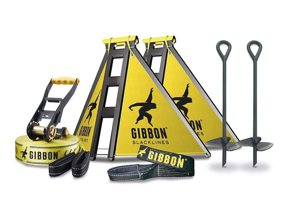 Gibbon Independence Classic Slackline Set with Anchors