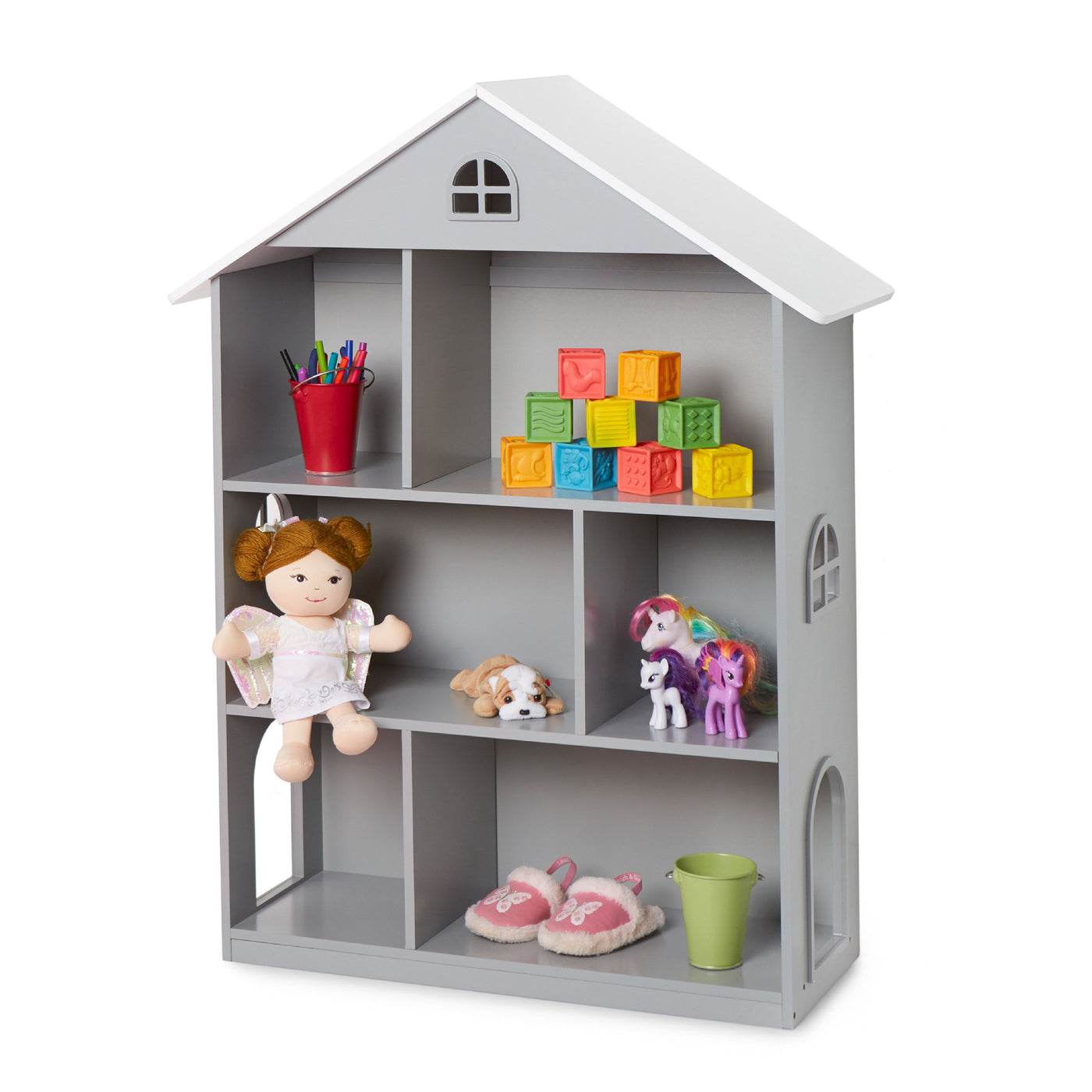 Dollhouse Bookcase - Gray