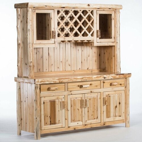 Cedar Hand Peeled Hutch & Buffet