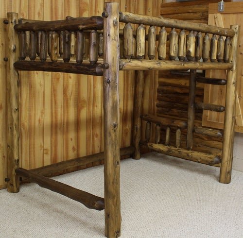 Cedar Hand Peeled Loft Bed