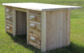 Cedar Hand Peeled Log Executive Desk