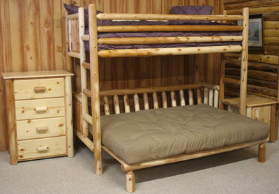 Frontier Cedar Log Futon Bunk