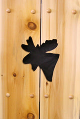Hand Peeled Cedar Log Chairs 2 Panel Cut-Out