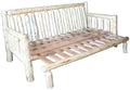 Hand Peeled Cedar Log Futon