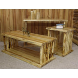 Rustic Valley Hand Peeled Cedar End Table