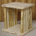 Rustic Valley Hand Peeled Cedar End Table