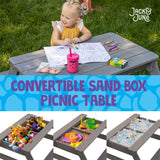 Kids Convertible Sand Box and Picnic Table