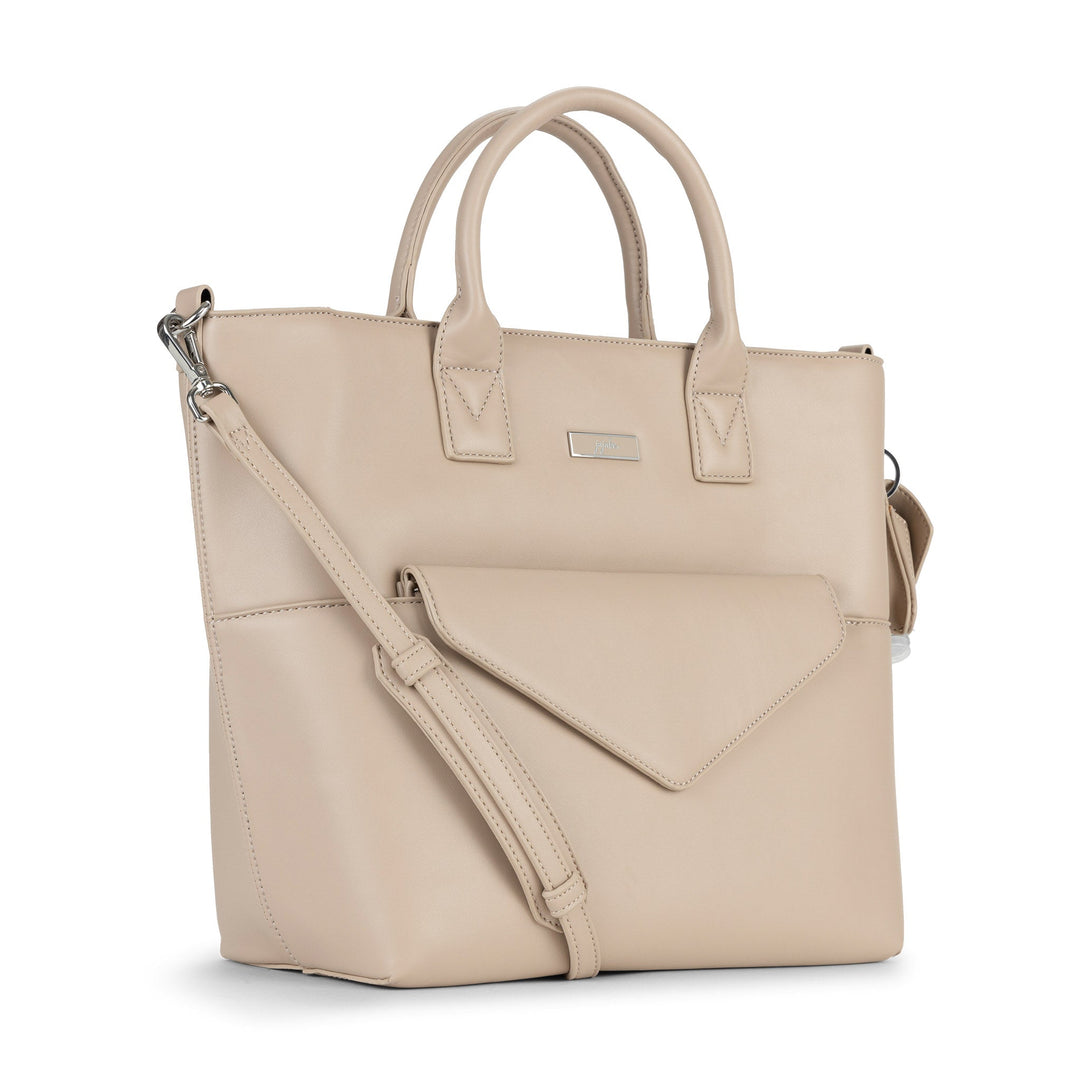 ★TOUT Y EST★ CO Webbing Basic Tote Bag Beige WWP24B07E2 Canvas Tote Bag - Natural White/Natural Grey