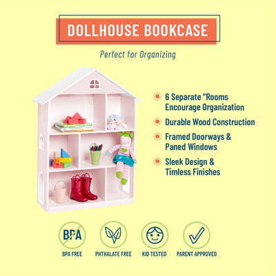 Dollhouse Bookcase - Pink