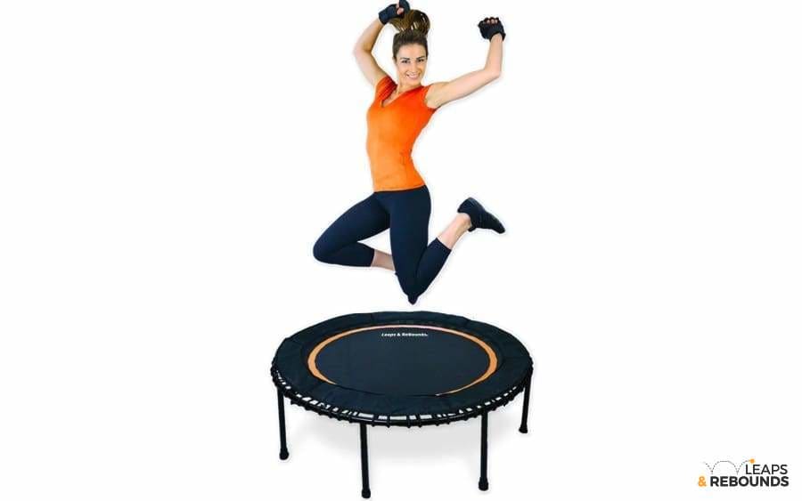 The Leaps and Rebounds Mini Fitness Trampoline and Rebounder