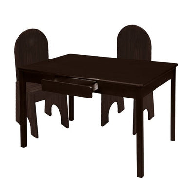 Arts & Crafts Table w/ Solid Back Chairs Set