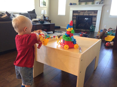 Half Play Table & Storage Drawer Set